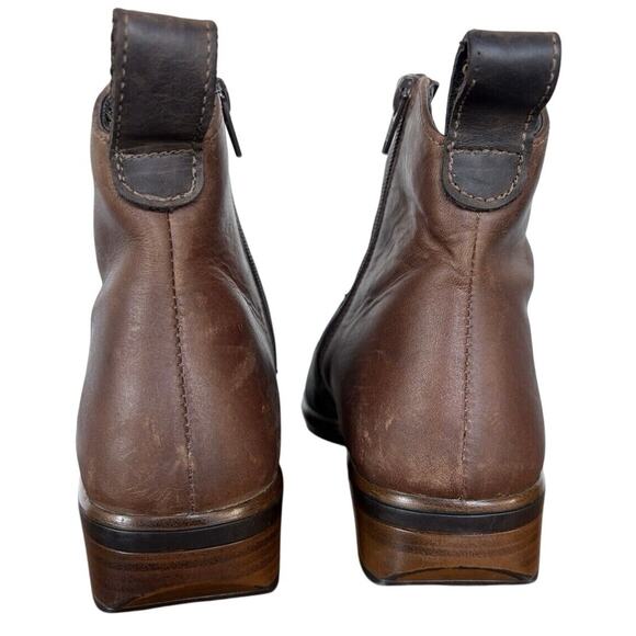 NAOT Sirocco Rustic Coastal Cowgirl Brown Leather Country Concert Boots 9.5 - Picture 3 of 4